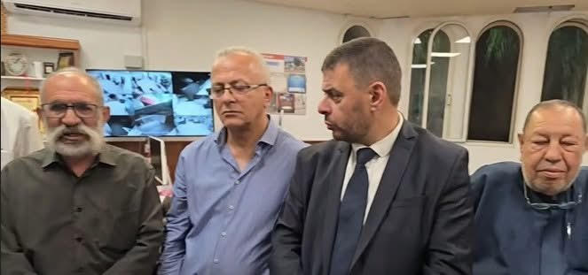 وفد من مدينة اللد  بزيارة لجلجولية لاعقاب الاعتداء على طلاب جلجولية في اللد